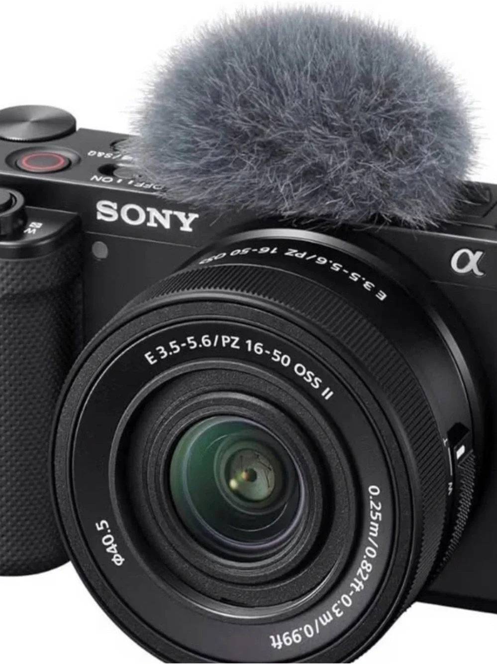 Sony ZVE10 Camera in Green Camouflage Case with 16-50mm Lens